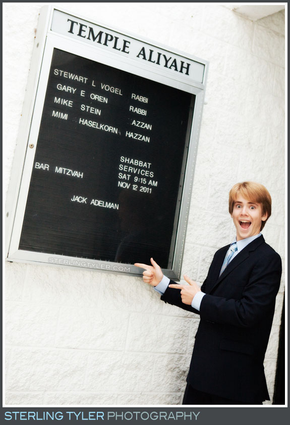 Temple Aliyah Bar Mitzvah Portrait Photography
