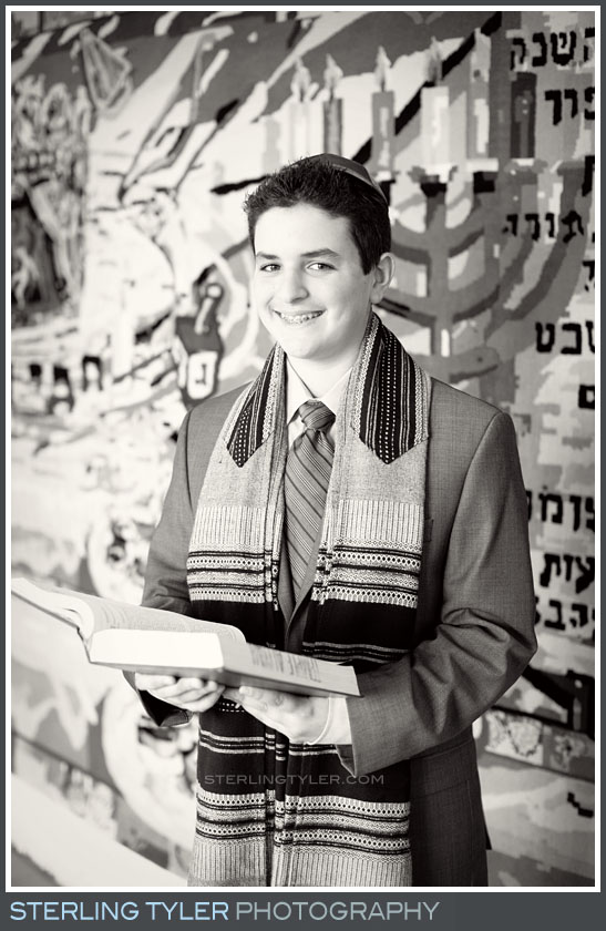 Temple Aliyah Bar Mitzvah Portrait Photoy
