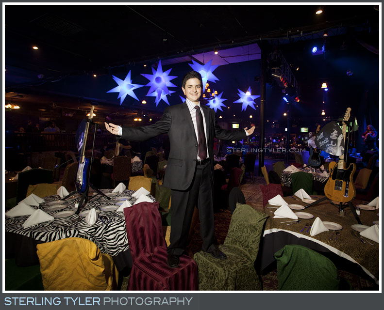 Rock and Roll Theme Bar Mitzvah Photography