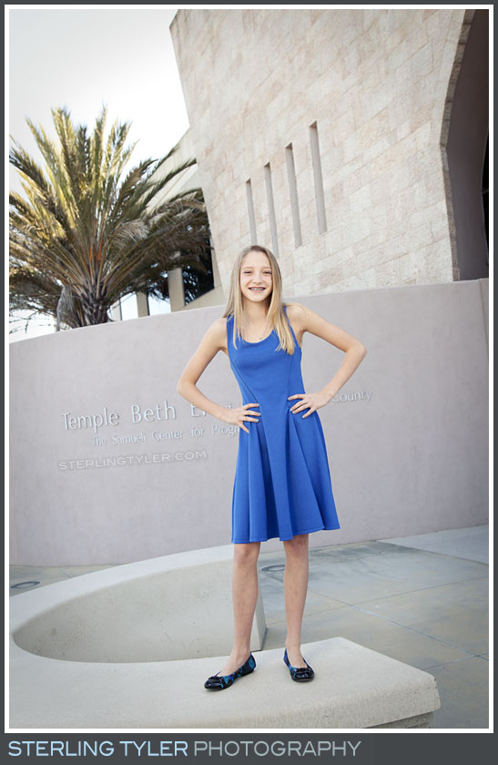 The Temple Beth El Bat Mitzvah Portrait Photography 